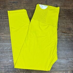 NWT Aerie OFFLINE Size XL Long Real Me Hi-Rise 7/8 Leggings Neon Yellow